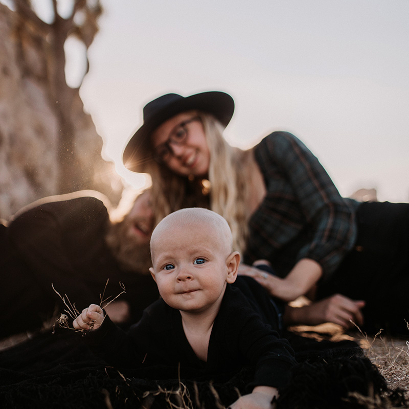 Mother and baby peaceful image
